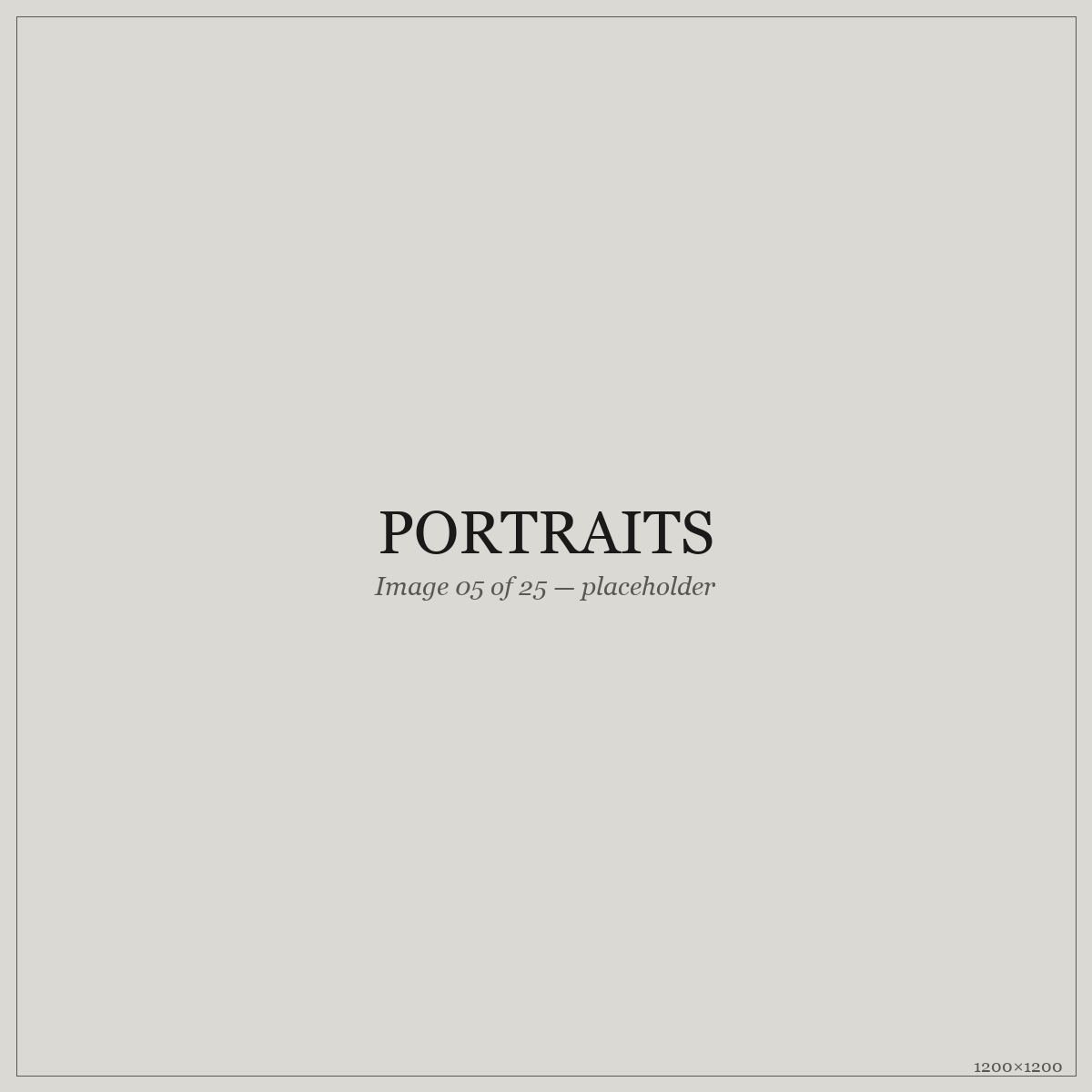 Portraits — placeholder image 05