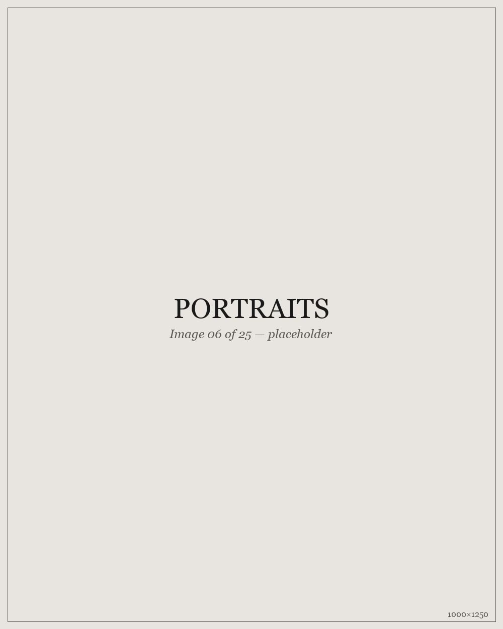Portraits — placeholder image 06