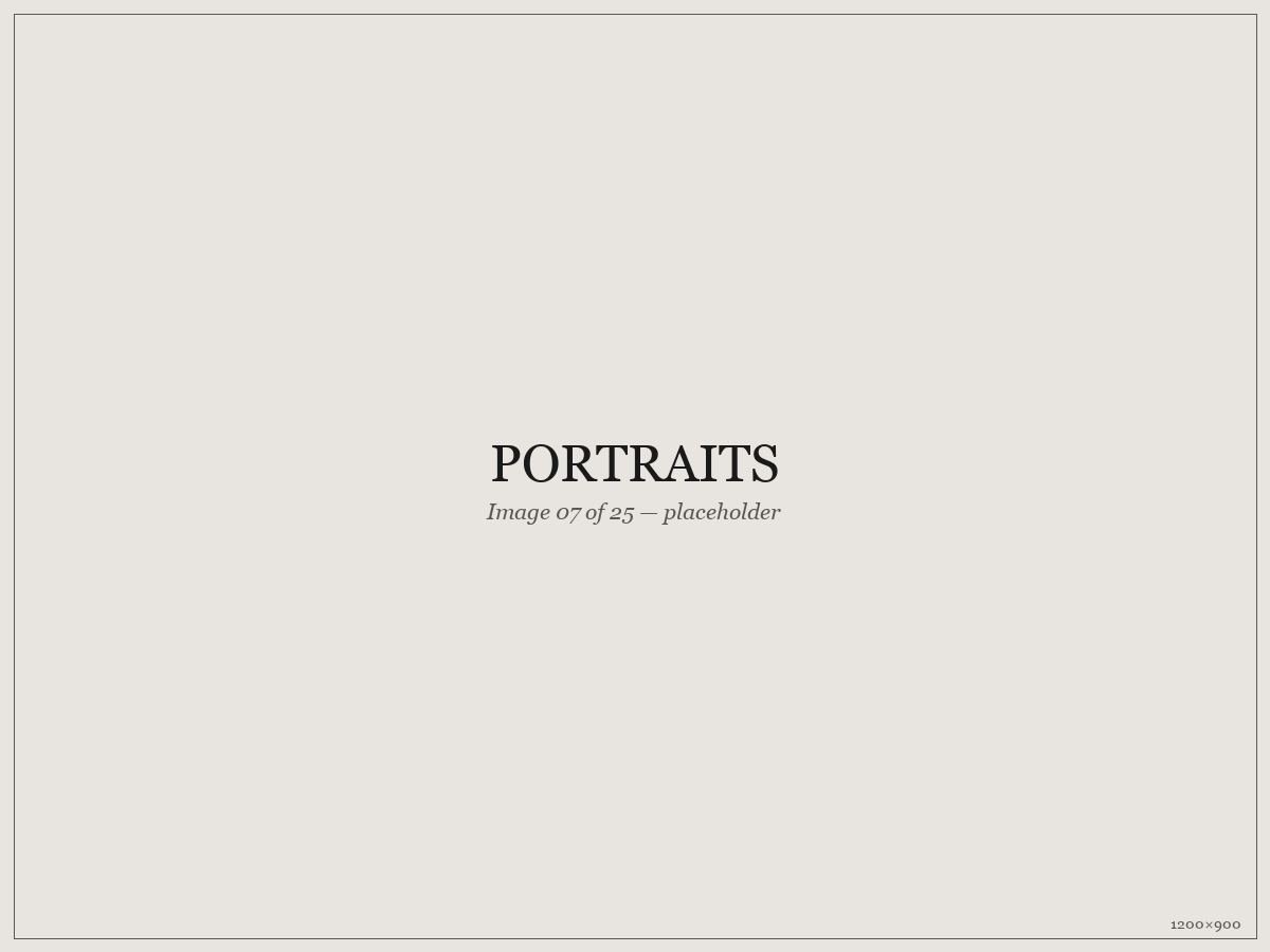 Portraits — placeholder image 07