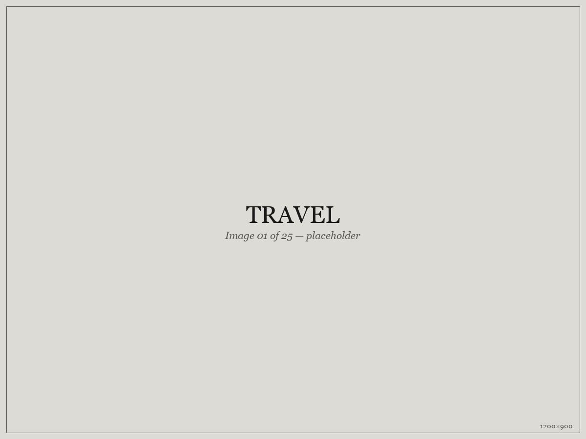 Travel — placeholder image 01