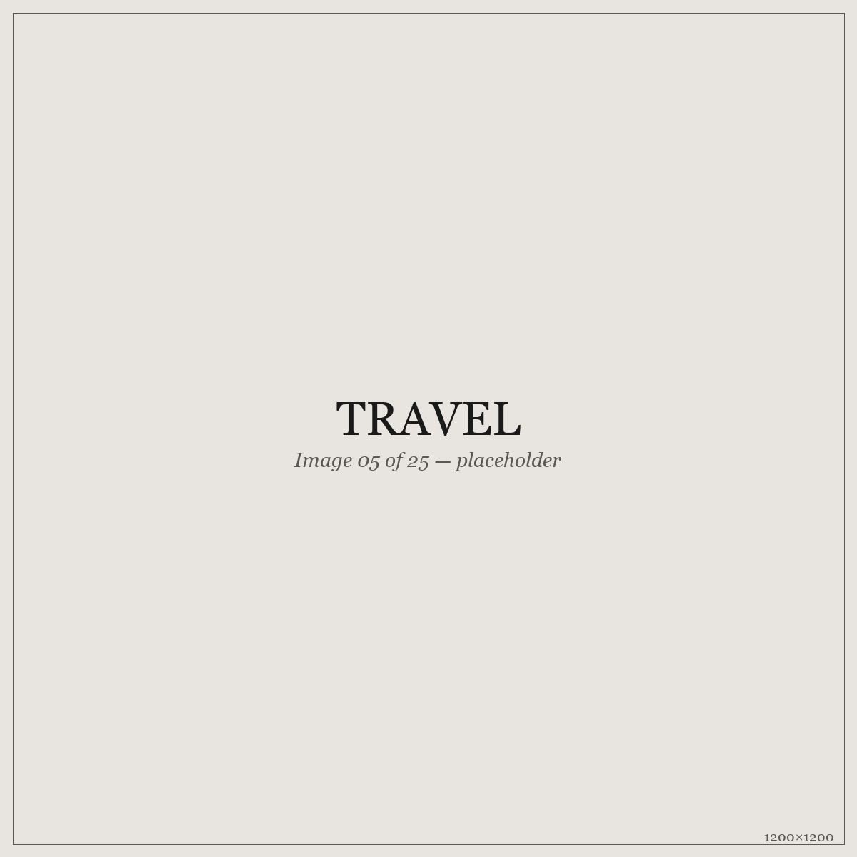 Travel — placeholder image 05