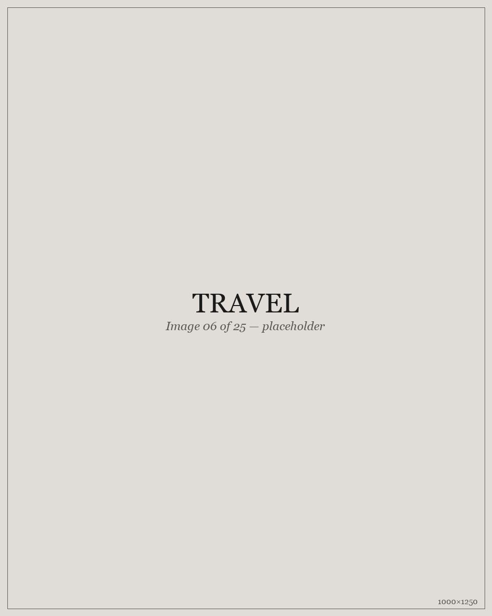 Travel — placeholder image 06