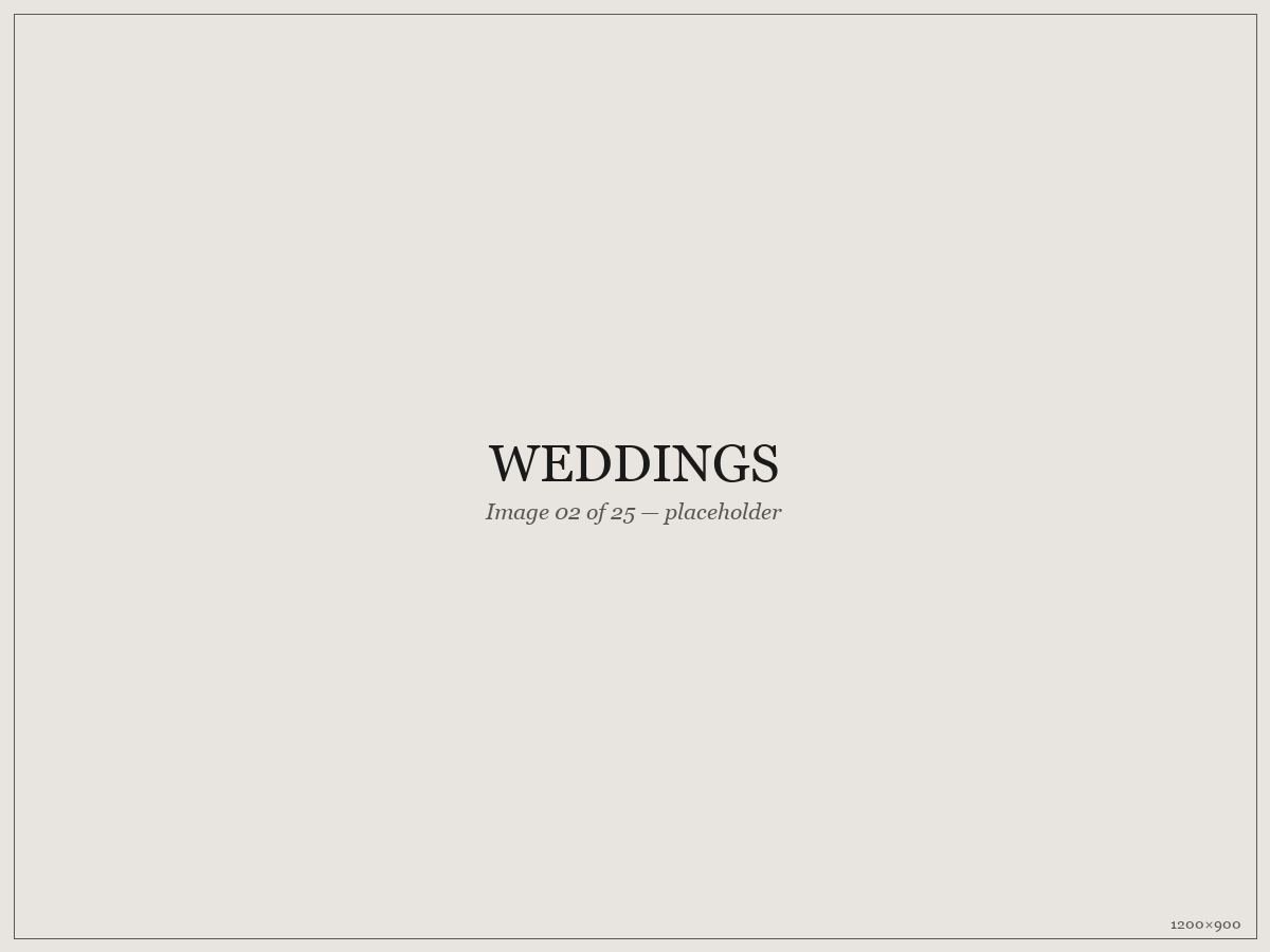 Weddings — placeholder image 02