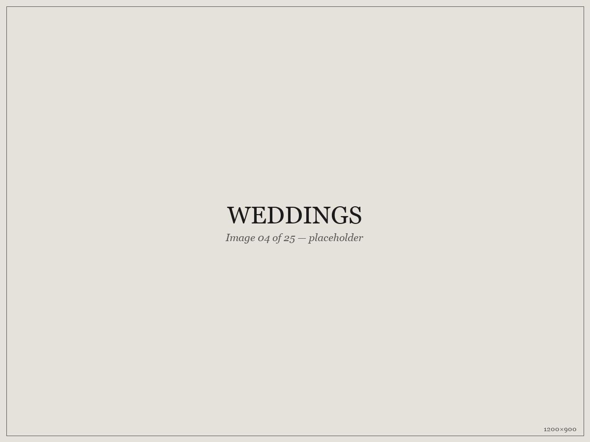 Weddings — placeholder image 04