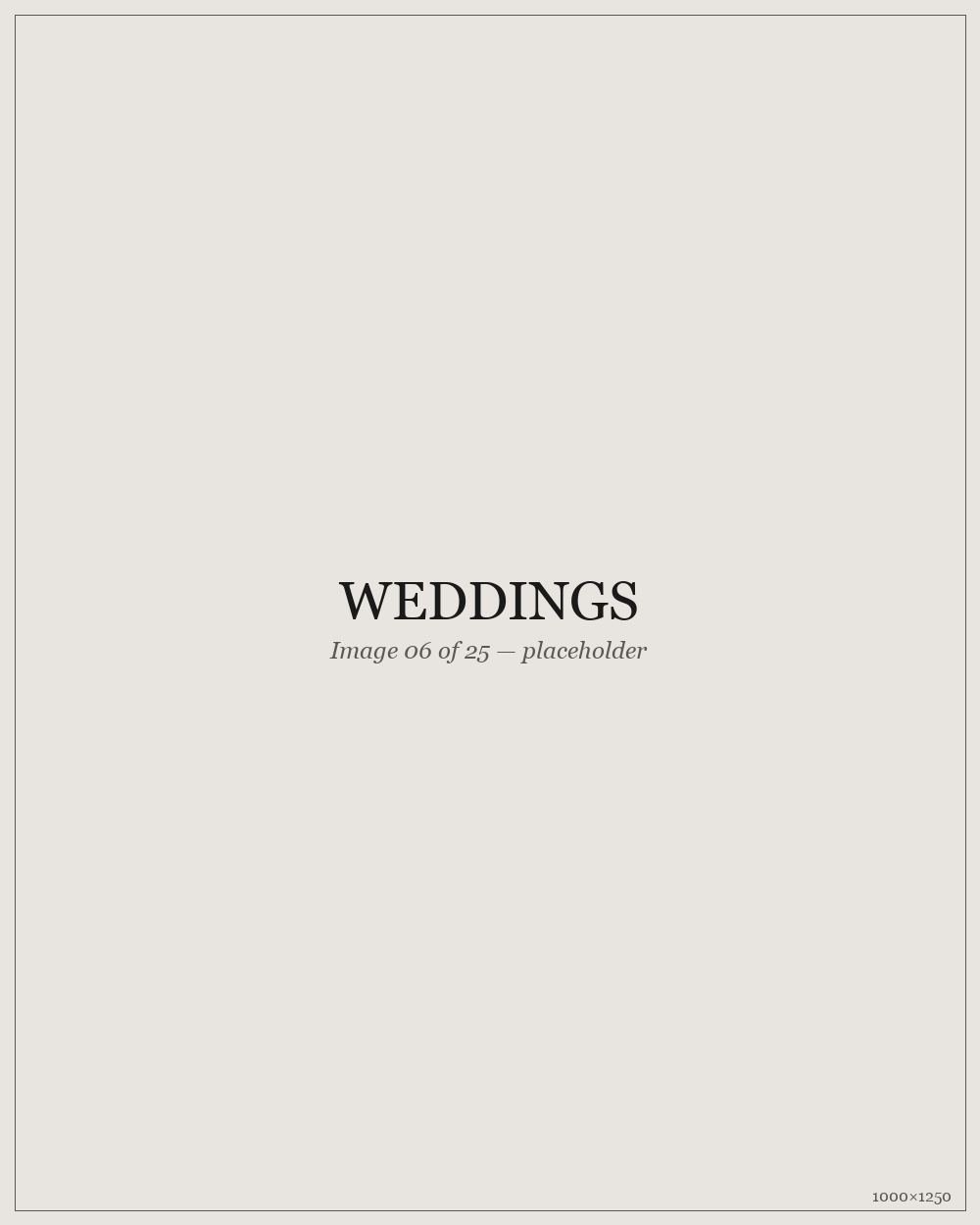 Weddings — placeholder image 06